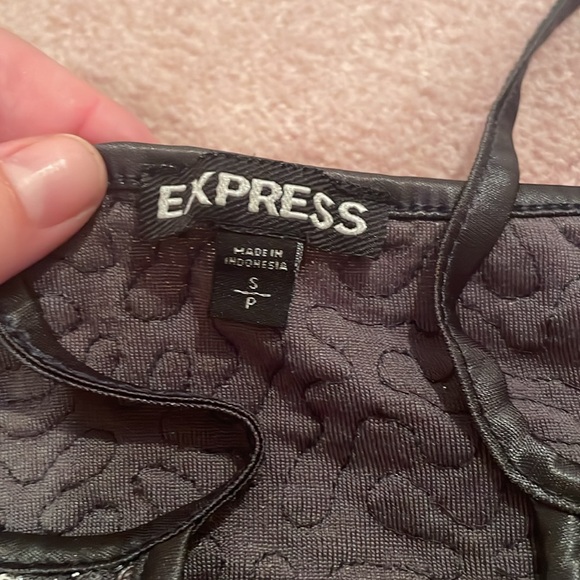EXPRESS silver sparkly tank top. Size S. - Picture 3 of 3